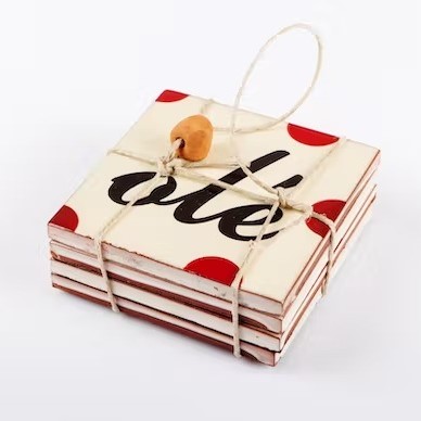 Posavasos cerámicos Olé